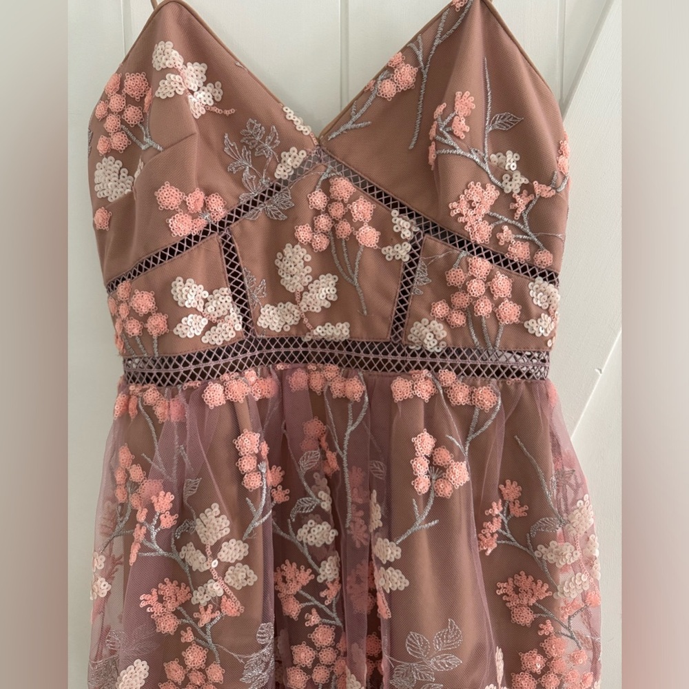 🎉HP🎉 Self Portrait Floral Embellished Midi Dress - Picture 7 of 9